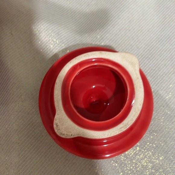 The Old Pottery Company Keep Calm And Drink Tea Red Ceramic Teapot 4 Cup Lid - Picture 7 of 11